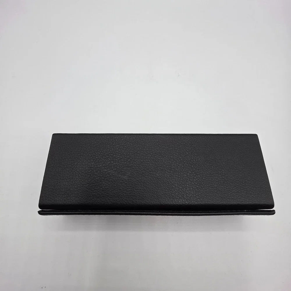LISA LOEB EYEWEAR Black Faux‎ Leather Folding Glasses Case for Sunglasses